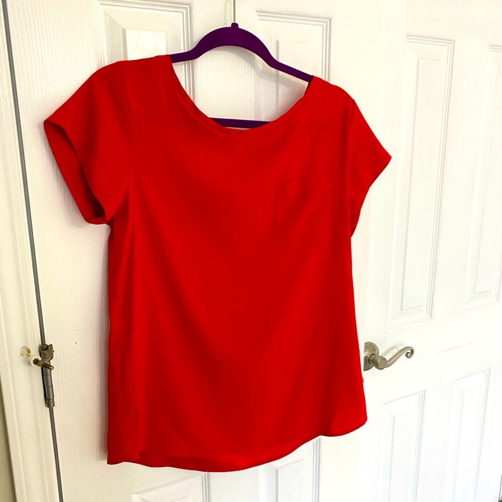 Bright Red Blouse from NY&Co